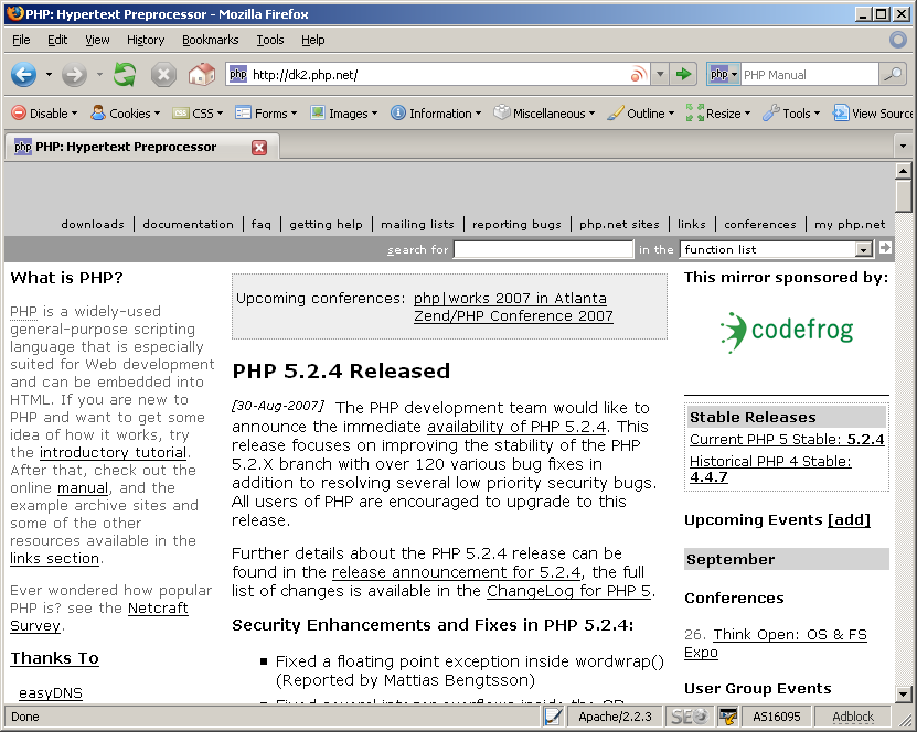 PHP.Net Greyish