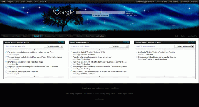 iGoogle Theme - Twilight