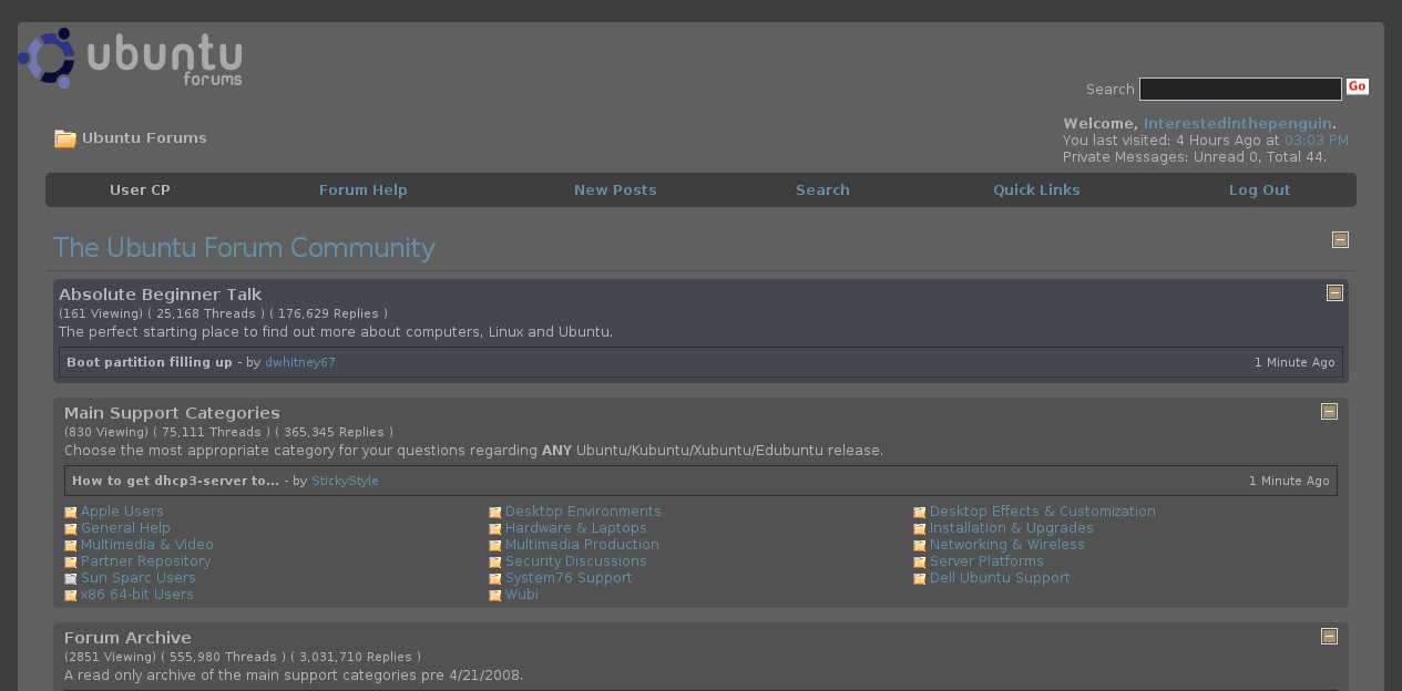 Ubuntuforums.org Grey