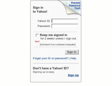 Website: cleaner - Yahoo! logon