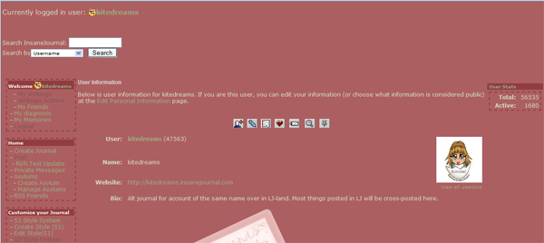 InsaneJournal: Pink - login, no banner