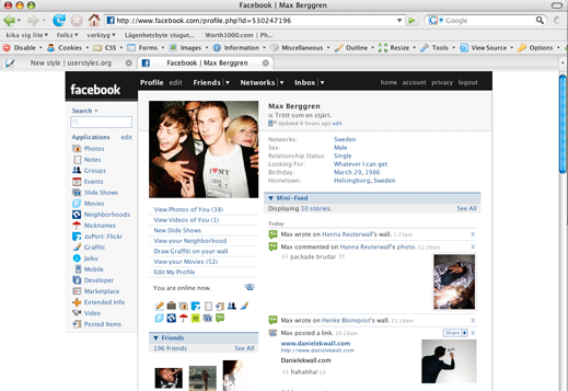Facebook Black