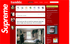 SUPREME LOGO THEME FOR TUMBLR
