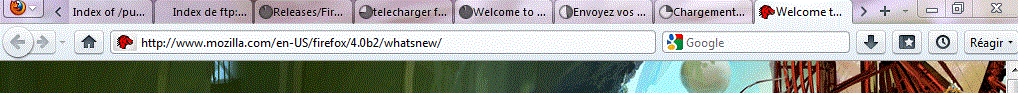 Slim FireFox 4.0 beta 2 seulement malheuresement !