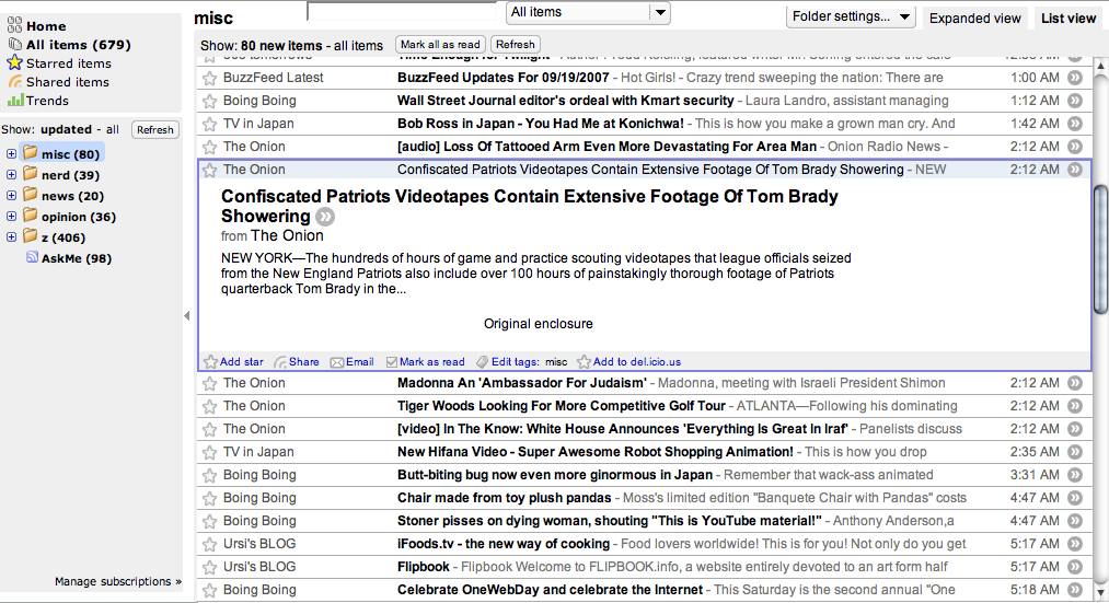 Google Reader - 31d1 remix