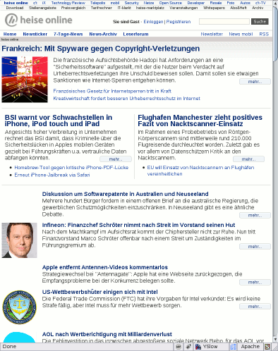 heise.de - Liberation: back to the roots (Firefox)
