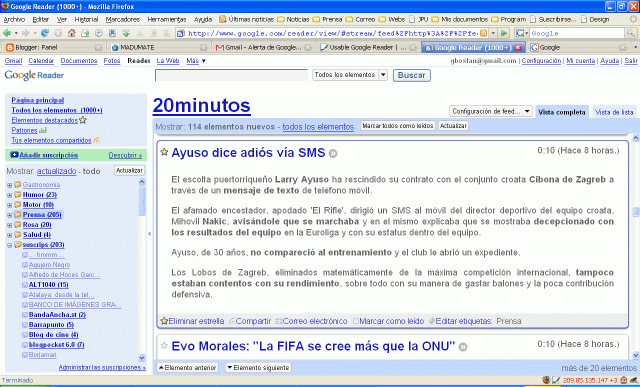 Usable Google Reader