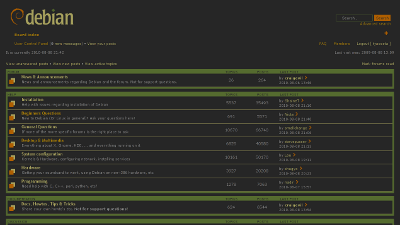 Debian Forums Dark