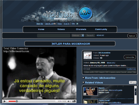 YOU TUBE BLUE