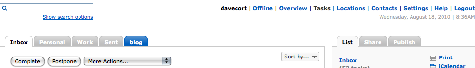 Remember the Milk clean up