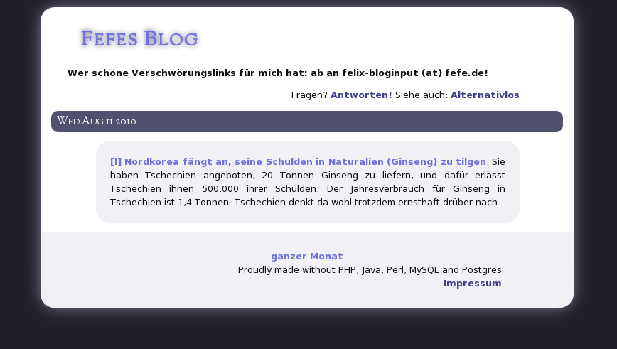 Fefes Blog: Blue and Rounded Corners