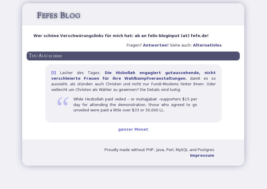 Fefes Blog: Blue and Rounded Corners, bright bg