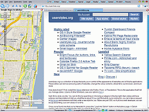 Google map in sidebar