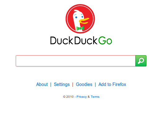 USELESS - Duck Duck Go - Prettier Search Field