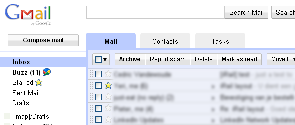 gmail top tabs ( for firefox )