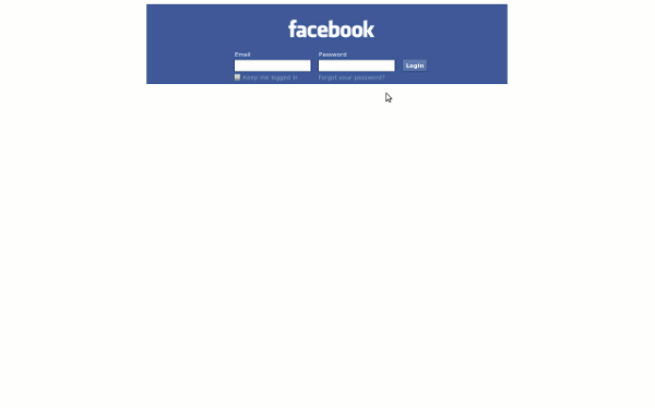 Minimal Facebook Login - Simplify login screen