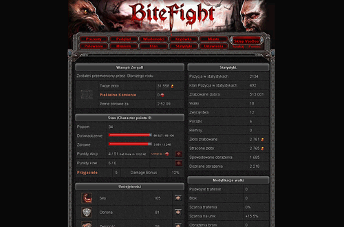 BiteFight on Facebook - better apperance