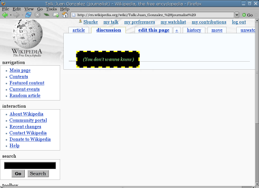 Wikipedia hide blather