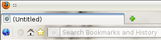 FF3.6 - Tabs at very top (Default Theme, Personas)
