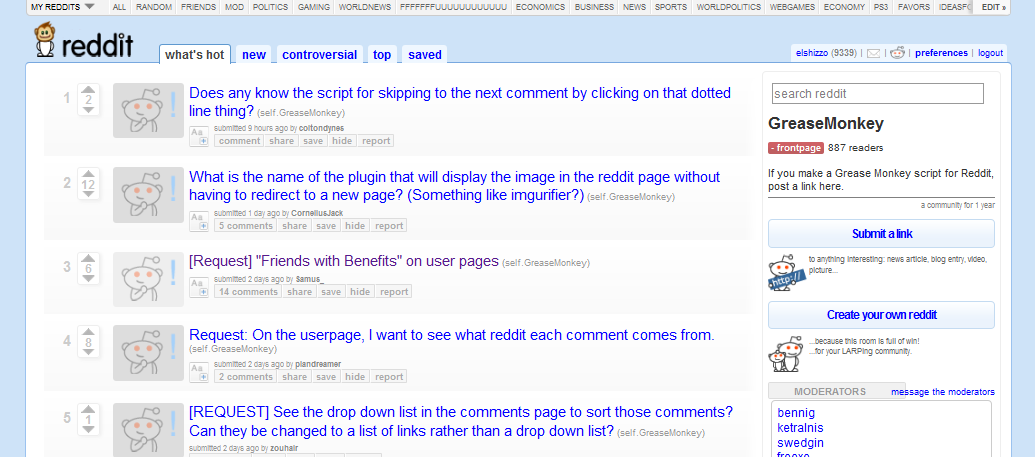 Reddit - Reader-Friendly [elshizzo mod]