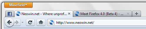 Firefox 4 Project Mockup