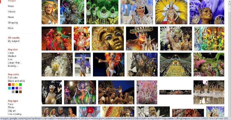 Google Images for small screen