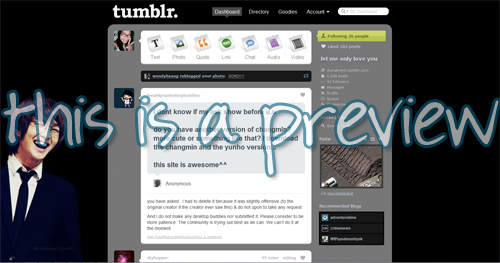 SHINee's Onew Tumblr Dashboard Theme