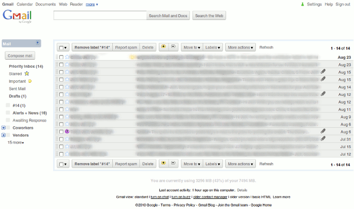 Gmail Quiet