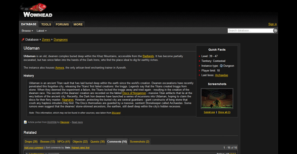 wowhead.com - no ads