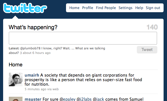 Twitter - No sidebar