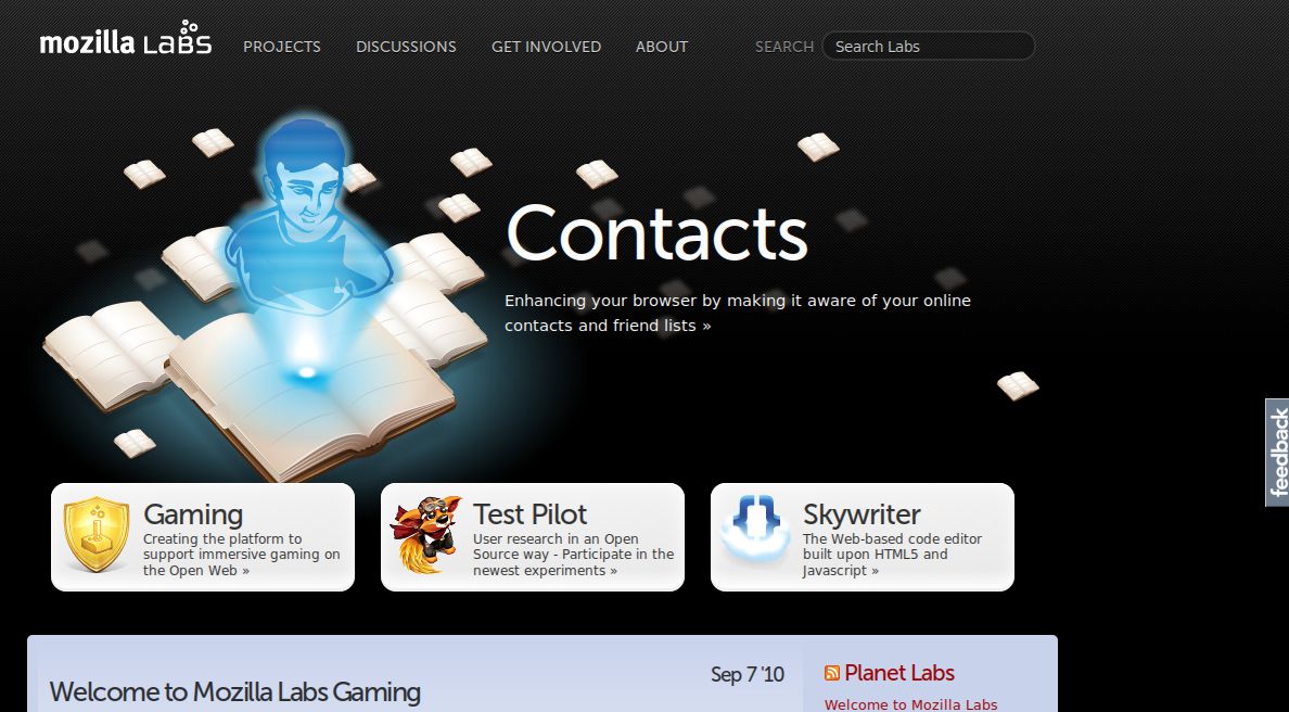 Mozilla Labs -- Simplified
