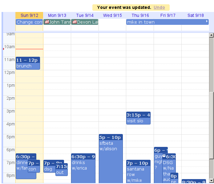 Google Calendar - Simplified