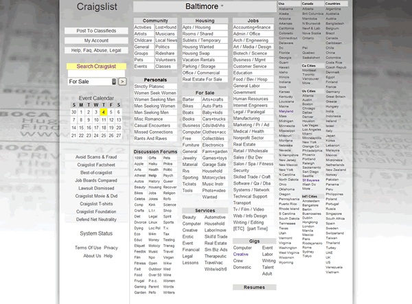 Craigslist - Craiggers