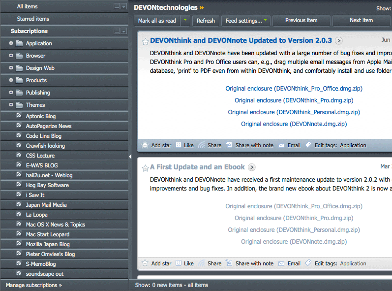 Greader Redesigned - Useful to one