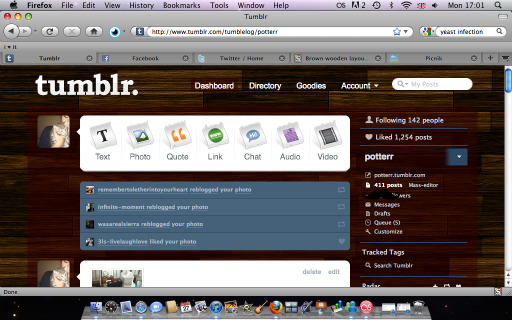 Brown Wooden Layout For Tumblr Userstyles Org