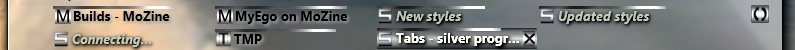 Tabs - silver progress strip, Fx4*