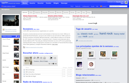 Last.fm - Blue Interface - All region
