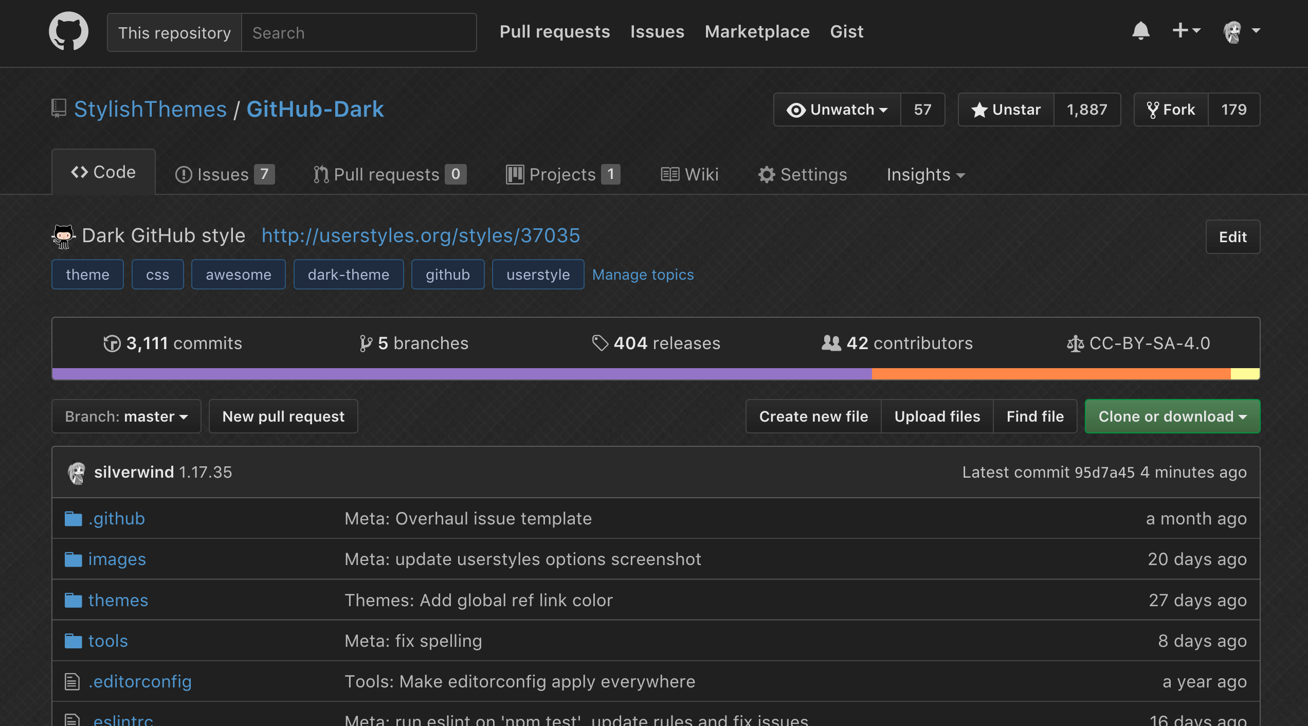 GitHub Dark