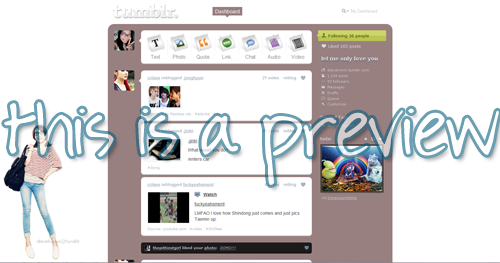 IU Tumblr Dashboard Theme