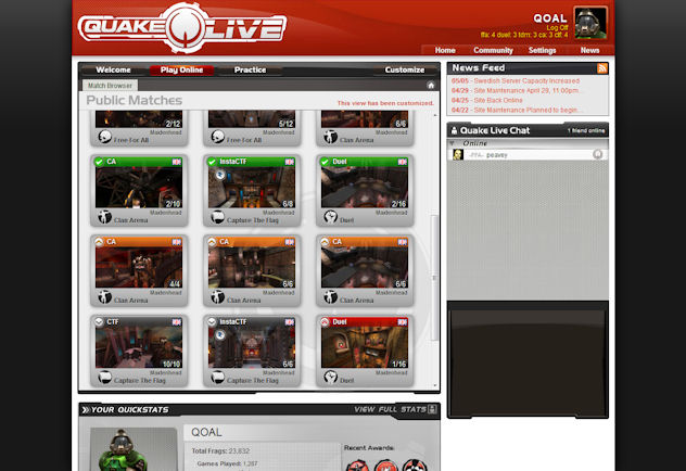 Quake Live cleaned up