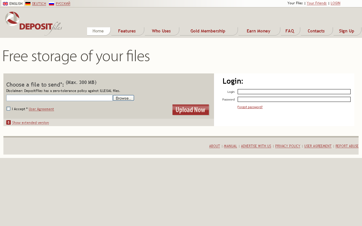 Depositfiles.com - remove ads & cleanup