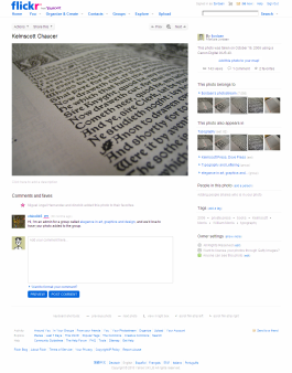 Flickr title above photo, expand photostream
