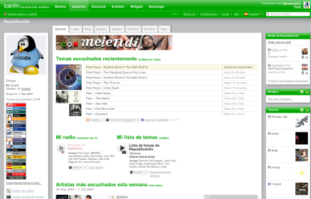 last.fm - Green interface - All Region