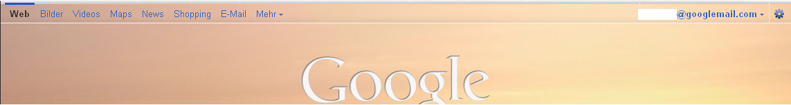 Transparent Google-Bar