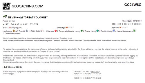 Geocaching.com Clean Up Print Page
