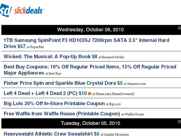 Slickdeals Minimalist
