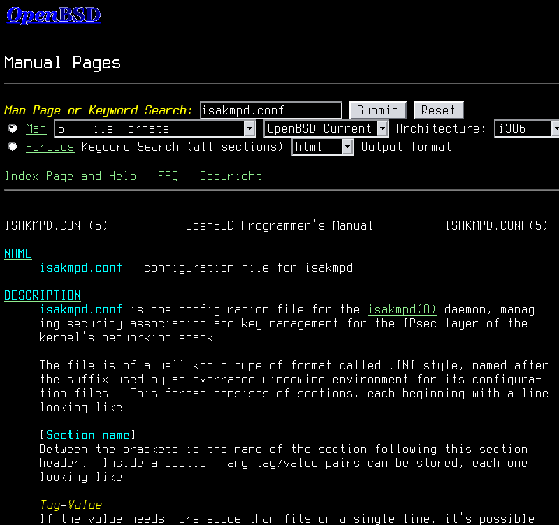 terminus white on black for openbsd man pages