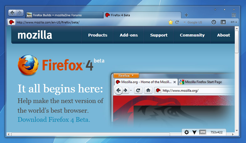 Drifus - Firefox 4 project - BackForward detached