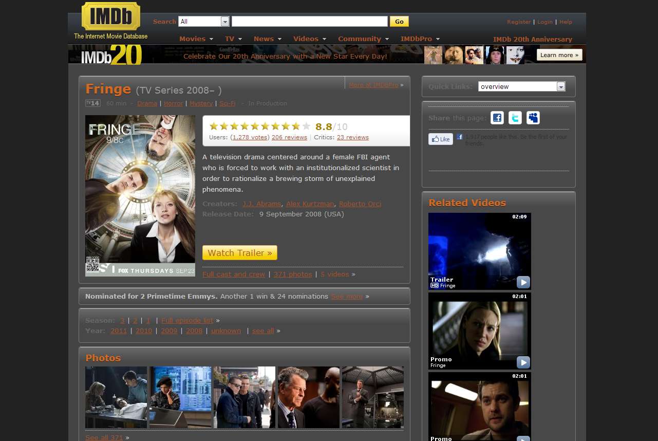 IMDb - Darken eXperience v0.1 (beta)