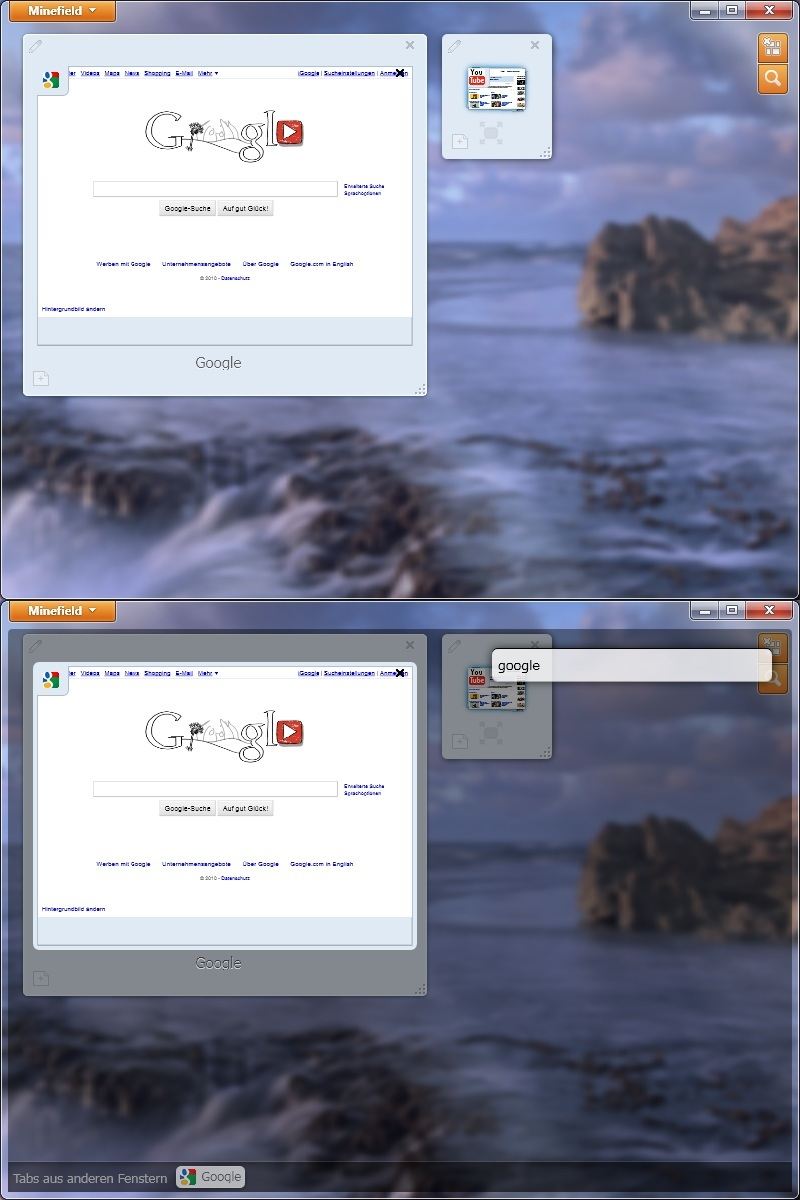 Firefox 4.0 Panorama Glass Orange